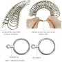PHYHOO Metal Ring Sizer Steel Rings Size Measurement Finger Ring Gauge Measure for Wedding Jewelry Sizing Tool US Size 0-13 27 Pieces PHYHOO Metal Ring Sizer Steel Rings Size Measurement Finger Ring Gauge Measure for Wedding Jewelry Sizing Tool US Size 0-13 27 Pieces