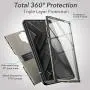 YOUMAKER Case for Samsung Galaxy Note 10 Plus, Built-in Screen Protector with Fingerprint ID Heavy Duty Full Body Shockproof Cover for Galaxy Note 10 Plus 6.8 Inch - Gun Metal/Black