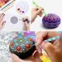 Mandala Dotting Tools Set, Audab 49 Pcs Mandala Dotting Tools Kit with Mandala Stencil for Painting Rocks, Painting Mandalas and Drafting Mandala Dotting Tools Set, Audab 49 Pcs Mandala Dotting Tools Kit with Mandala Stencil for Painting Rocks, Painting Mandalas and Drafting