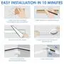 One-Cord Channel Cable Concealer - CMC-03 Cord Cover Wall Cable Management System - 125'' Cable Hider Raceway Kit for a Power Cord, Ethernet Cable, Speaker Wire - 8X L15.7in, W0.59in H0.4in, White One-Cord Channel Cable Concealer - CMC-03 Cord Cover Wall Cable Management System - 125'' Cable Hider Raceway Kit for a Power Cord, Ethernet Cable, Speaker Wire - 8X L15.7in, W0.59in H0.4in, White