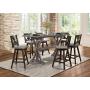 Homelegance Barstool (Set of 2) Amsonia Counter Height Swivel Stool (2 Pack), Black