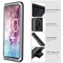 Lilycase Case for Galaxy Note 10 Plus,Armor Heavy Duty Hybrid Aluminum Metal Shockproof Military Shockproof Hard Cover for Samsung Galaxy Note 10 Plus 6.8 Inch (2019) - Silver