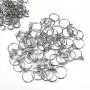 100pcs 1''/25mm Metal Split Key Ring with Chain Silver Key Ring Keychain Ring Parts Open Jump Ring and Connector Accessories for DIY (100pcs Split Key Ring with Chain) 100pcs 1''/25mm Metal Split Key Ring with Chain Silver Key Ring Keychain Ring Parts Open Jump Ring and Connector Accessories for DIY (100pcs Split Key Ring with Chain)