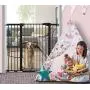 KingSo 48.8'' W x 36'' H Baby Gate Extra Tall Wide Large Dog Gate Auto Close Safety Gate Durable Walk Thru Child Gate for Stairs Doorways. Include 4 Pressure Bolts, 2.75'', 5.5'' & 8.25'' Extension, Black KingSo 48.8'' W x 36'' H Baby Gate Extra Tall Wide Large Dog Gate Auto Close Safety Gate Durable Walk Thru Child Gate for Stairs Doorways. Include 4 Pressure Bolts, 2.75'', 5.5'' & 8.25'' Extension, Black