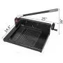 Mophorn Paper Cutter 12Inch A4 Commercial Heavy Duty Paper Cutter 300 Sheets 45HRC Hardness Stack Cutter Metal Base Desktop Stack Cutter for Home Office (A4, 12Inch/45HRC Blade Hardness)