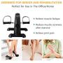 GOREDI Pedal Exerciser Stationary Under Desk Mini Exercise Bike - Peddler Exerciser with LCD Display, Foot Pedal Exerciser for Seniors,Arm/Leg Exercise (Black)