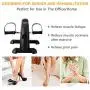 GOREDI Pedal Exerciser Stationary Under Desk Mini Exercise Bike - Peddler Exerciser with LCD Display, Foot Pedal Exerciser for Seniors,Arm/Leg Exercise (Black)