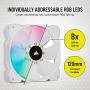 CORSAIR iCUE SP120 RGB Elite Performance 120mm White PWM Single Fan