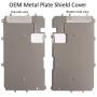 OEM Main Metal Back Shield Plate Cover Part + Metal Cover for Home Button Flex + Metal Cover for Ear Speaker + Screw Set for iPhone 7 Plus 5.5'' Model A1661, A1784, A1785 (All Carriers)