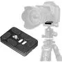 UTEBIT 2 Pieces Metal PU-60 60 Millimeter Universal Quick Shoe Plate with 1/4 inch Screw Compatible for Arca-Swiss Standard DSLR Tripod Monopod Stabilizer Ball Head