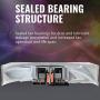 Cooler Master MasterFan MF120 Halo White Edition 3n1 Duo-Ring ARGB Lighting, 24 Independently LEDs, 120mm PWM Static Pressure Fan, Absorbing Pads for Computer Case & Liquid Radiator