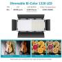 Neewer Dimmable LED Video Light 1320 LEDs 3200-5600K,CRI 2829Lux/m, CRI 96+ Metal Frame with Barndoor, DC Adapter/Battery Power for Studio Portrait Product Video Shooting (Battery Not Include)