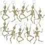 ArtCreativity Skeleton Keychains with Moveable Parts, Set of 24, Cool Halloween Party Favors for Kids, Non-Candy Trick or Treat Supplies, Fun Goodie Bag Fillers and Gifts for Pirate-Themed Parties