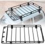 Demeras Rc Car Roof Rack Metal Roof Luggage Rack Carrier Upgrade Spare Parts Accessory Fit for Lc80 Rc Car Model
