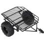 VGEBY RC Trailer, RC Car Metal Simulation Trailer Trailing Car Fit for 1/10 TRX4 D90 SCX10 CC01 Crawler Car DIY Parts (Black)