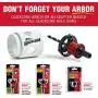 Blu-Mol Disston QUICKCORE 7 pc Set - 1'', 1-1/4'', 1-1/2'', 1-3/4'', 2'', and 2-1/2'' Hole Saws, & Quick Change Arbor, Part E0100233