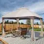 AsterOutdoor 10x12 Outdoor Gazebo for Patios Canopy for Shade and Rain with Mosquito Netting, Waterproof Soft Top Metal Frame Gazebo for Lawn, Garden, Backyard and Deck, 99% UV Rays Block (Beige) AsterOutdoor 10x12 Outdoor Gazebo for Patios Canopy for Shade and Rain with Mosquito Netting, Waterproof Soft Top Metal Frame Gazebo for Lawn, Garden, Backyard and Deck, 99% UV Rays Block (Beige)