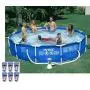 Intex 12ft x 30in Metal Frame Round Swimming Pool Set 530 GPH Pump & 6 A Filters