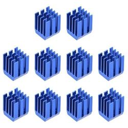 uxcell Electronic Radiators Heatsink for Stepper Motor,3D Printer 9x9x12mm Blue 10pcs