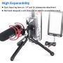 Lightweight Mini Tripod,All Metal Made, Portable for Digital Cameras,Cell Phone,Webcam,Cold Shoe Port on Ball Head Side for Video Rig Mount