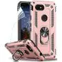 Google Pixel 3a Case (Not fit 3a XL) With HD Screen Protector, LeYi [Military-Grade] Armor Full-Body Dual Layer Protective Phone Case with Rotating Holder Kickstand for Google Pixel 3a, JSFS Rose Gold