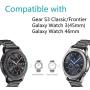 Shangpule Compatible for Samsung Galaxy Watch 3 45mm Bands / Gear S3 Band / Galaxy Watch 46mm Bands, 22mm Stainless Steel Metal Replacement Strap Bracelet Compatible Samsung Gear S3 Classic and S3 Frontier Smartwatch (Black)