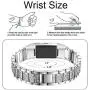 Aottom Compatible for Fitbit Charge 4 Bands for Women, Fitbit Charge 3 Band Stainless Steel Jewelry Glitter Metal Bracelet Wristband Replacement Band for Fitbit Charge 4/3 Fitness Tracker, Silver Aottom Compatible for Fitbit Charge 4 Bands for Women, Fitbit Charge 3 Band Stainless Steel Jewelry Glitter Metal Bracelet Wristband Replacement Band for Fitbit Charge 4/3 Fitness Tracker, Silver