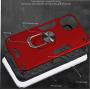 Samsung Galaxy A71 4G Screen Protector Folmeikat 360 Degree Rotating Metal Ring Cover with Kickstand Protective Phone Case (NOT for Samsung A71 5G/5G UW) 6.7'' (Red)