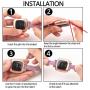 KIMILAR Woven Band Compatible with Fitbit Versa/Versa 2/Versa Lite Bands, Fabric Women Beaded Bracelet Slim Replacement Breathable Strap Accessories Wristband for Versa Smart Watch