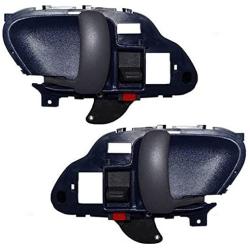 Driver and Passenger Inside Inner Blue Door Handles Replacement for Chevrolet GMC Pickup Truck 15708045 15708046