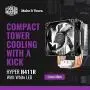 Cooler Master Hyper H411R CPU Air Cooler 4 Heatpipes, Compact Heatsink, Easy Installation RR-H411-20PW-R1 Cooler Master Hyper H411R CPU Air Cooler 4 Heatpipes, Compact Heatsink, Easy Installation RR-H411-20PW-R1
