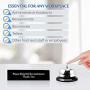 UCEC Call Bell, NO Receptionist Sign, 3.35 Inch Metal Construction Desk Service Dinner Bell, Please Ring Bell Sign for Service Assistance for Hotels, Schools, Restaurants, Reception Areas, Hospitals