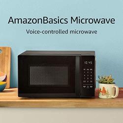 Amazon Basics Microwave, Small, 0.7 Cu. Ft, 700W, Works with Alexa
