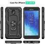 SUSAA Galaxy J7 2018 Case,Samsung Galaxy J7 Aero/J7 Top/J7 Crown/J7 Aura/J7 Refine/J7 Star/J7 Eon Case, 360 Degree Rotating Ring Holder Kickstand Case for Galaxy J7 2018 Black