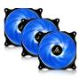 Antec 120mm Case Fan, PC Fans Blue LED, PC Case Computer Case Fan, 4-pin Molex Connector, F12 Series 3 Packs