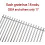 SHINESTAR 7528 19.5'' Grill Grates Replacement Parts for Weber Genesis 300 Series, Genesis E310, E330, Heavy Duty Stainless Steel Cooking Grates