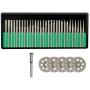 Loggers Art Gens 30Pcs Diamond Burr Set on 1/8Inch Shank Assorted Great Quality Cut Solid Carbide Rotary Burr Set for Glass, Gemstone, Metal