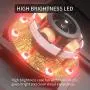 upHere 120mm Case Fan 3-Pin High Airflow Long Life RED LED for Computer Cases Cooling,3-Pack,NK12RD3-3