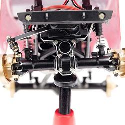 Facibom for 1/24 RC Crawler Car Axial SCX24 90081 AXI00002 Parts Metal Front & Rear Axle Diff Cover Upgrade Accessories