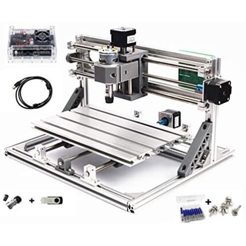 3 Axis Desktop DIY Mini CNC 3018 Router Kit GRBL Control Plastic Acrylic PCB PVC Wood Carving Milling Engraving Machine Working Area 30x18x4.5cm