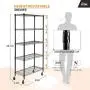EFINE USA 5-Shelf Shelving Units and Storage on 3 Wheels, Adjustable Heavy Duty Carbon Steel Wire Shelving Unit for Garage, Kitchen, Office (30W x 14D x 63.7H) EFINE USA 5-Shelf Shelving Units and Storage on 3 Wheels, Adjustable Heavy Duty Carbon Steel Wire Shelving Unit for Garage, Kitchen, Office (30W x 14D x 63.7H)