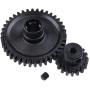 Hobbypark 1 Set Metal Diff Main Gear 38T & Motor Gear 17T for RC 1/18 WLtoys A949 A959 A949 A959 A969 A979 RC Car Buggy Upgrade Parts