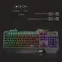 Havit Wired Gaming Keyboard Mouse Combo LED Rainbow Backlit Gaming Keyboard RGB Gaming Mouse Ergonomic Wrist Rest 104 Keys Keyboard Mouse 4800 DPI for Windows & Mac PC Gamers (Black)