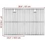 Uniflasy 17 Inches Cooking Grates for Home Depot Nexgrill 720-0830H Gas Grill, Stainless Steel Grill Cooking Grids, 2 Pack