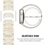 Mosonio Compatible with Apple Watch Band 38mm 40mm 42mm 44mm with Case Women, Jewelry Replacement Metal Wristband Strap with 2 Pack Bling PC Protective Cover for iWatch Series 6/5/4/3/2/1(Champagne) Mosonio Compatible with Apple Watch Band 38mm 40mm 42mm 44mm with Case Women, Jewelry Replacement Metal Wristband Strap with 2 Pack Bling PC Protective Cover for iWatch Series 6/5/4/3/2/1(Champagne)