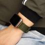 Misker Nylon Band Compatible with Apple Watch Band 44mm 42mm 40mm 38mm,Breathable Sport Strap with Metal Buckle Compatible with iwatch Series 5/4/3/2/1 (2-Packs Army Green/Gray, 38mm/40mm)