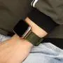 Misker Nylon Band Compatible with Apple Watch Band 44mm 42mm 40mm 38mm,Breathable Sport Strap with Metal Buckle Compatible with iwatch Series 5/4/3/2/1 (2-Packs Army Green/Gray, 38mm/40mm)