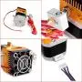 All Metal MK8 Extruder, MYSWEETY 3D Printer Extruders Hotend Kit with 0.2/0.3/0.4/0.5mm Nozzle Print Head for MakerBot Prusa i3 Reprap 3D Printer 1.75mm Filament Supported