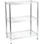 Honey-Can-Do SHF-01903 Adjustable Storage Shelving, 250-Pounds Per Shelf, Chrome, 3-Tier, 24Lx14Wx30H