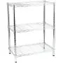 Honey-Can-Do SHF-01903 Adjustable Storage Shelving, 250-Pounds Per Shelf, Chrome, 3-Tier, 24Lx14Wx30H